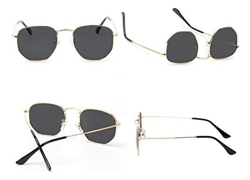 Gafas De Sol Polarizadas Hexagonales Hipster Para Hombres Y