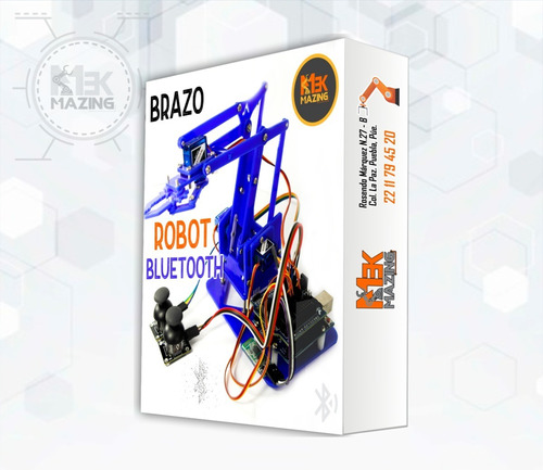 Brazo Robot Bluetooth Incluye Curso En Linea