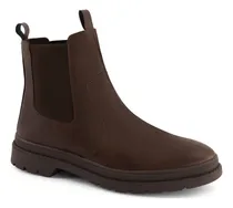 Comprar Botín Casual Ferrato Para Hombre Acabado Liso Cafe