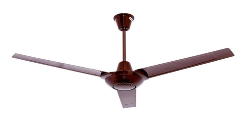 Ventilador de techo Masterfan Tifón chocolate con 3 aspas de metal, 56" de diámetro 127 V