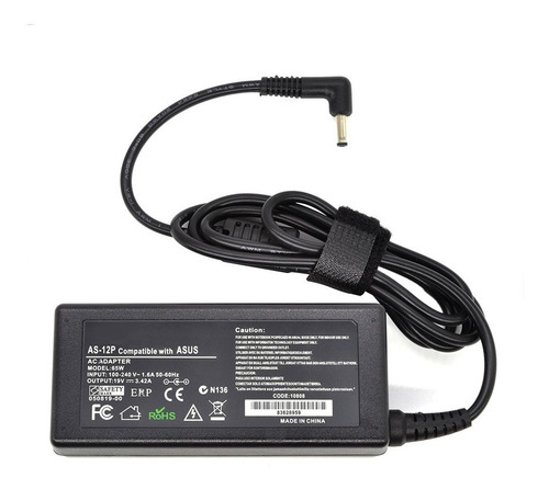 Imagen 3 de 8 de Cargador Asus 19v, 3.42a, 4.0*1.35mm