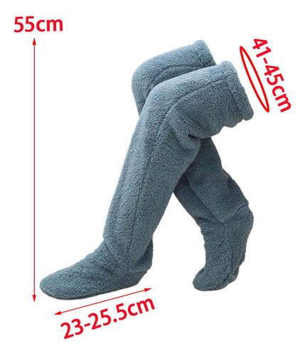 - Calentadores De Piernas De Felpa Legging Medias Calcetines