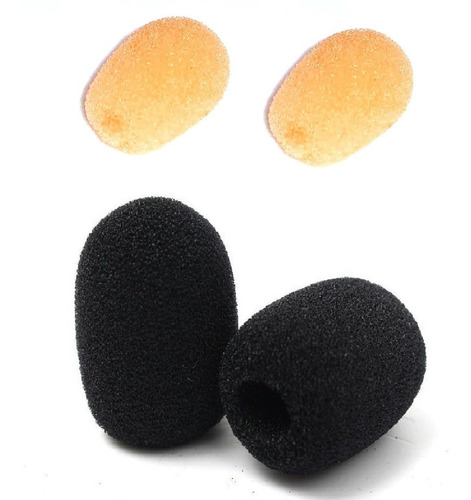Imagem 1 de 4 de Par De Espumas Para Microfone Headset Cor Da Pele Reposição