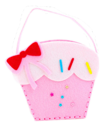 0 Kit De Costura Diy Bolso De Mano De Fieltro Ligero Helado