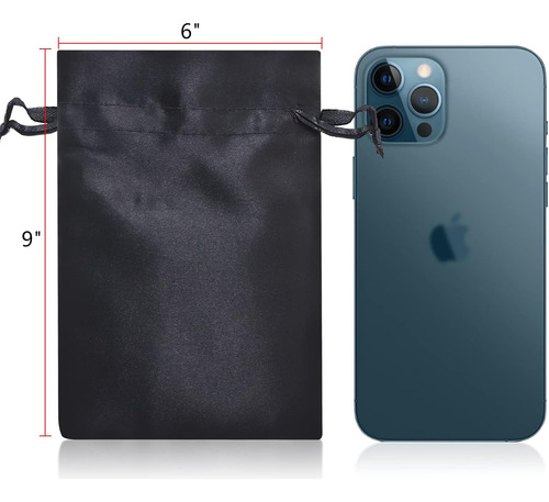 Bolsas De Regalo De Satén Con Cordón, Bolsas De Cordón De 6