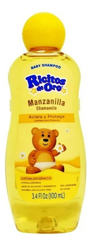 6 Pza Shampoo Ricitos De Oro Manzanilla Aclara Y Protege 100