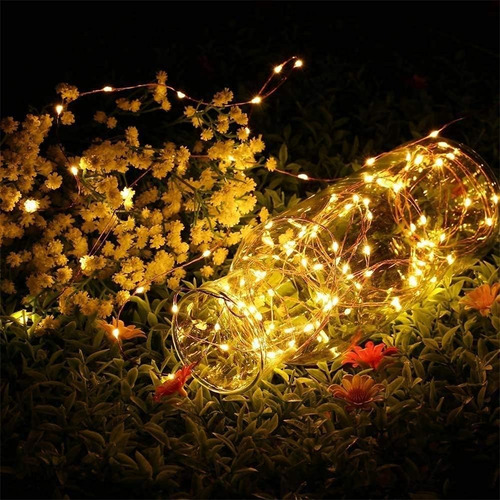 Luces Led De Rocío Que Funcionan Con Batería De 4 Paquete, 6