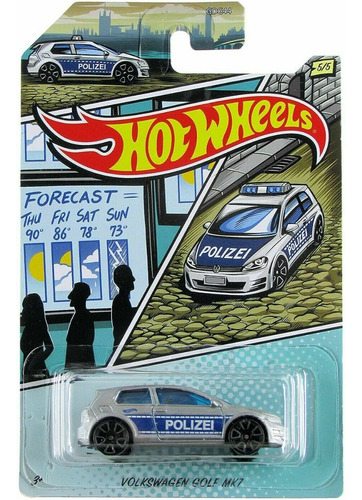 Hot Wheels Policia Volkswagen Golf Mk7 Exclusivo + Obsequio