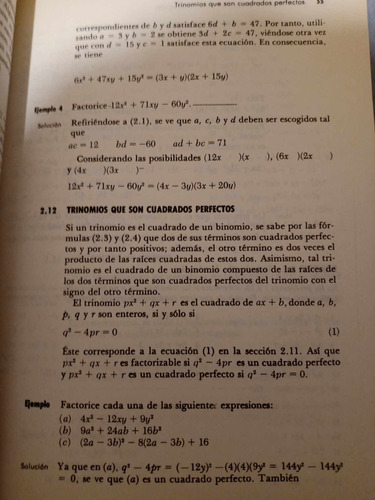 Álgebra Contemporánea Rees/sparks Mcgraw-hill (Usado)