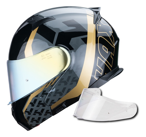 Casco Para Moto Abatible Hax Wind Motociclista Dot Ece 2206