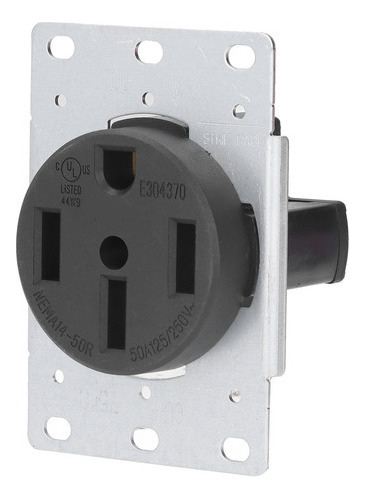 L Receptáculo Industrial Nema 14-50r Us Standard 4 Hole