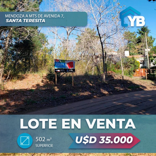 Lote En Venta En Santa Teresita