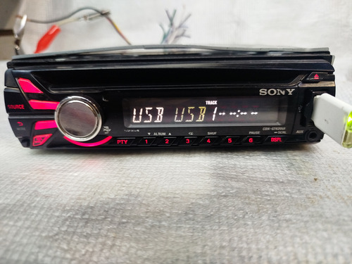Autoestéreo Sony Cdx Gt620ui Usb Mp3 Aux Bt Adaptado Usado (Usado)