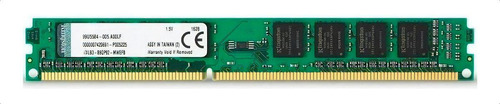 Memoria Ram Valueram Color Verde  4gb 1 Kingston Kvr16n11s8/4wp