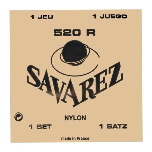 Savarez 520r Juego Cuerdas Nylon Guitarra Tension Normal
