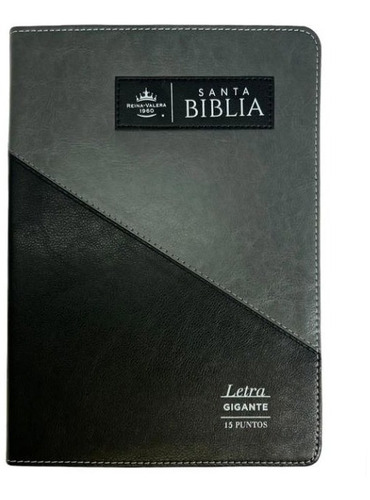 Biblia Rv60 Negro/gris Letra N.15 Con Índice