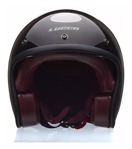 Imagem 5 de 10 de Capacete Lucca Sublime Glossy Black Com Viseira Solar Intena