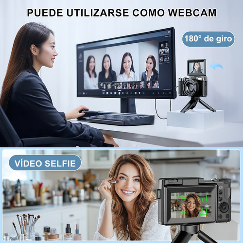 Video Cámara Digital 5k Fhd Cámara 64mp 18x Zoom Principiant