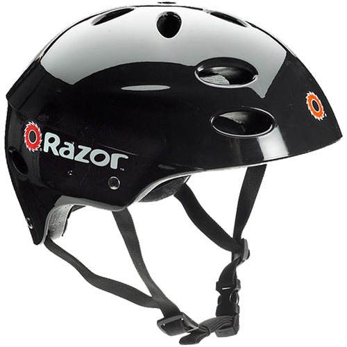 Casco Para Niño Negro Brillate Razor V17 