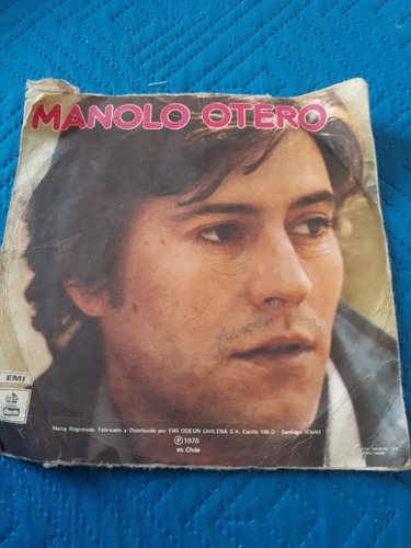 Vinilo Single De Manolo Otero Con Toda El Alma (38ch