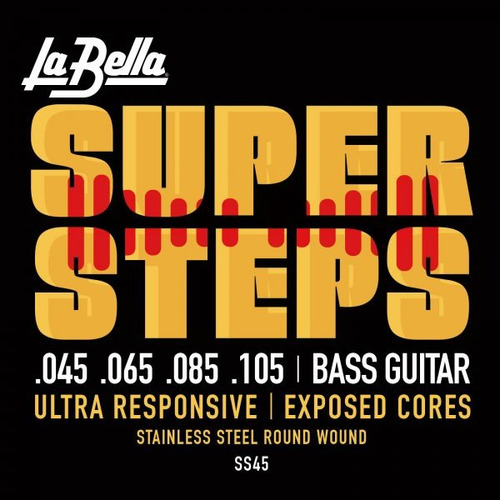 La Bella Super Steps Standard 45-105 Cuerdas Bajo Eléctrico