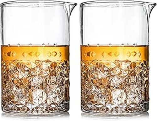 Soujoy Paquete De 2 Vasos Mezcladores De Cóctel, Vidrio