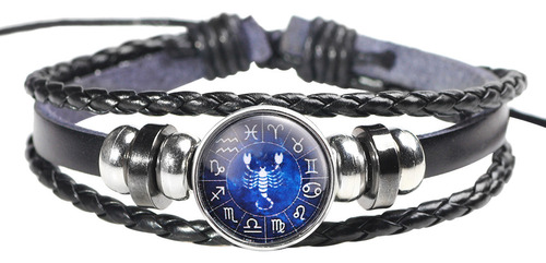 Pulseras W Fashion Con 12 Signos Para Hombre Y Mujer, Piel T