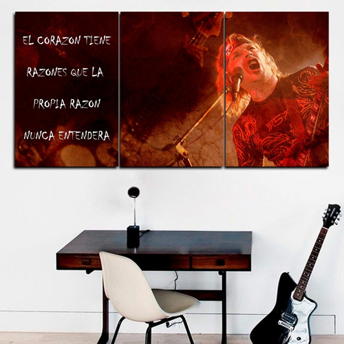 Cuadros Tripticos Música La Renga (120x60 Cm)