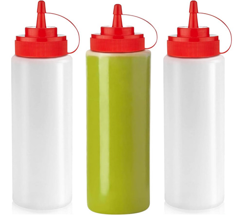 Botellas Exprimibles De 12 Oz Para Condimentos Y Salsas