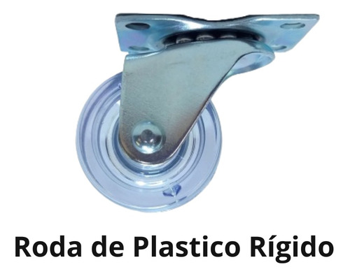 20 Rodinhas Pequenas Giratória 32mm Cristal P/ Vaso