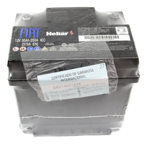 Bateria 12v-50ah-250a Fiat Mobi Mobi Easy 16/18