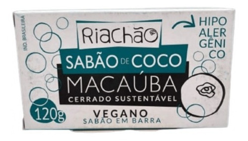 Sabão Em Barra De Coco Macaúba - 120g (vegano)