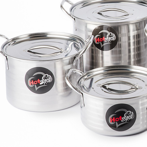 Imagen 4 de 6 de Juego De 7 Ollas Con Tapa Hot Spot Z475 Set Acero Inoxidable