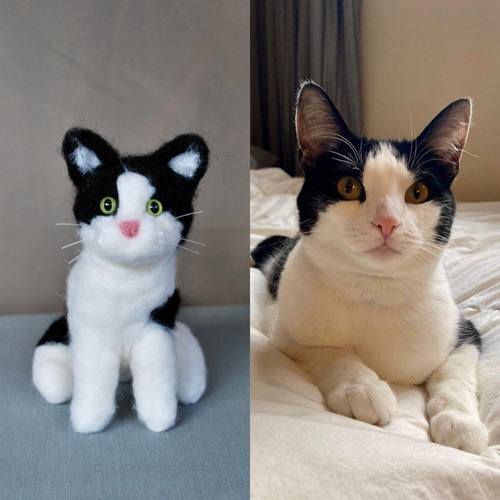 Imagem 1 de 5 de Gato Miniatura Raça Personalizado Croche Amigurumi Pet Mini