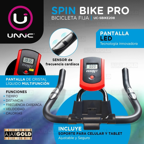 Bicicleta Fija Spinning Indoor Gym Bici Premium Profesional