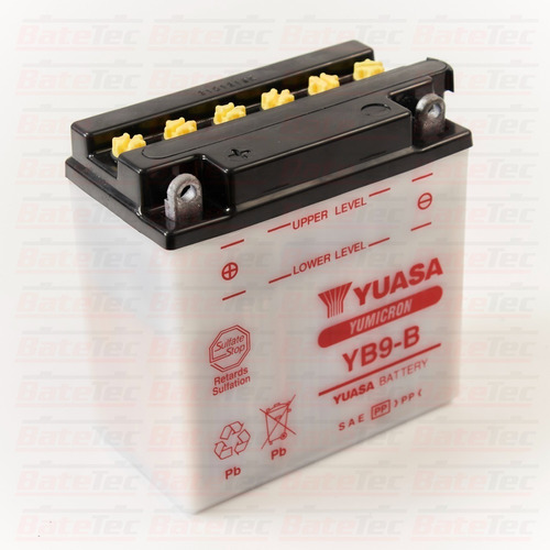 Yuasa Yb9-b Batería De Moto 12v 9ah Larga Duración