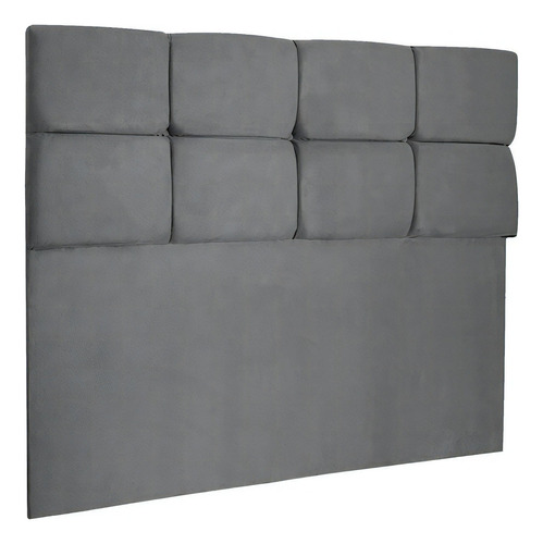 Cabeceira Solteiro 0,90m Nina Suede Grafite - Pallazio