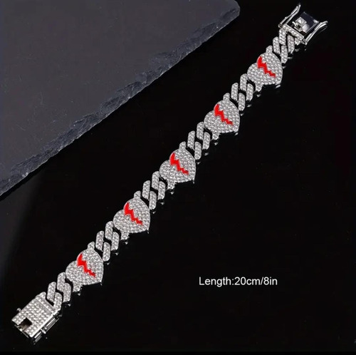 Pulsera Modelo Corazón Full Ice