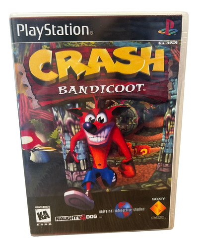 Crash Bandicoot Play 1 Com Capa E Pôster Ps1