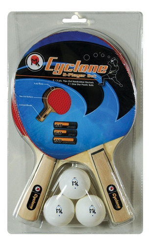 2 Raquetas Cyclone Mk Pack De Ping Pong - Tenis De Mesa