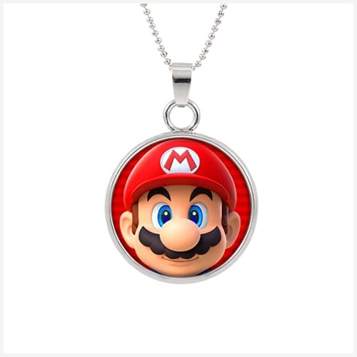 Cadena, Collar Para Hombr Collar De Super Mario, Colgantes D