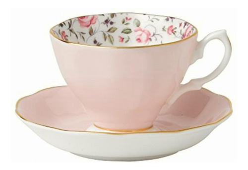 Royal Albert Set De Taza Y Plato Rosa Confeti