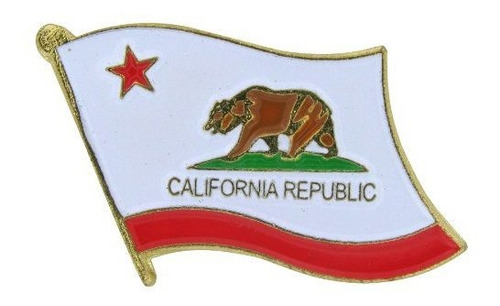 Estados Unidos Bandera De California Bandera Pin De La Solap