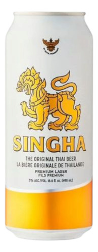6 Latas De Cerveza Singha Lager Importada Thailandia