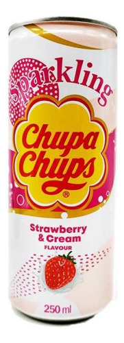 Refresco Cupa Chups Sabor Fresa Con Crema 250ml Corea
