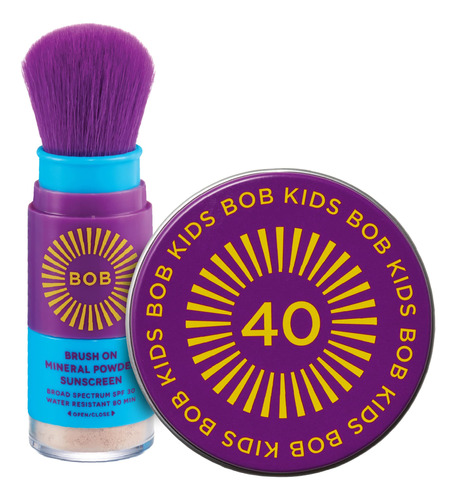 Pack Doble Bob Kids Spf Protección Solar, Polvo Mineral