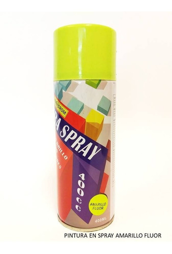 Pintura En Spray Amarillo Fluor 400 Ml