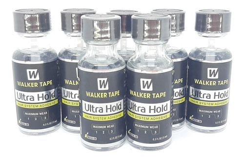 Cola Ultra Hold P/prótese Mega Hair / Perucas- 15ml Kit C/7