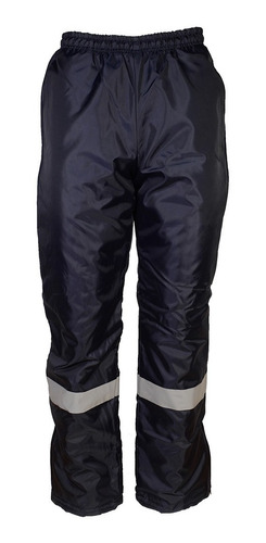 Pantalon Termico Trucker Impermeable Azul Forro Matelasse