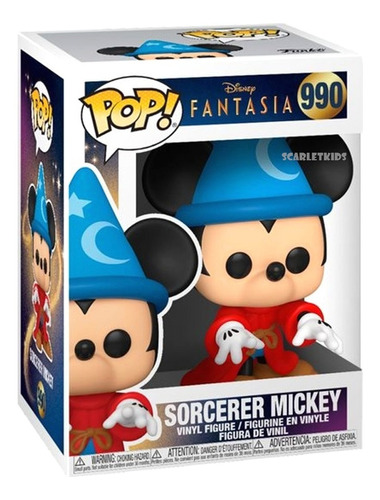 Funko Pop Mickey Mouse 990 Fantasia Orig Disney Scarlet Kids